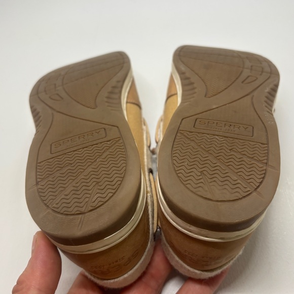 Women’s Sperry Rosefish Brown and Cream Boat Shoes size 9 - Picture 9 of 11